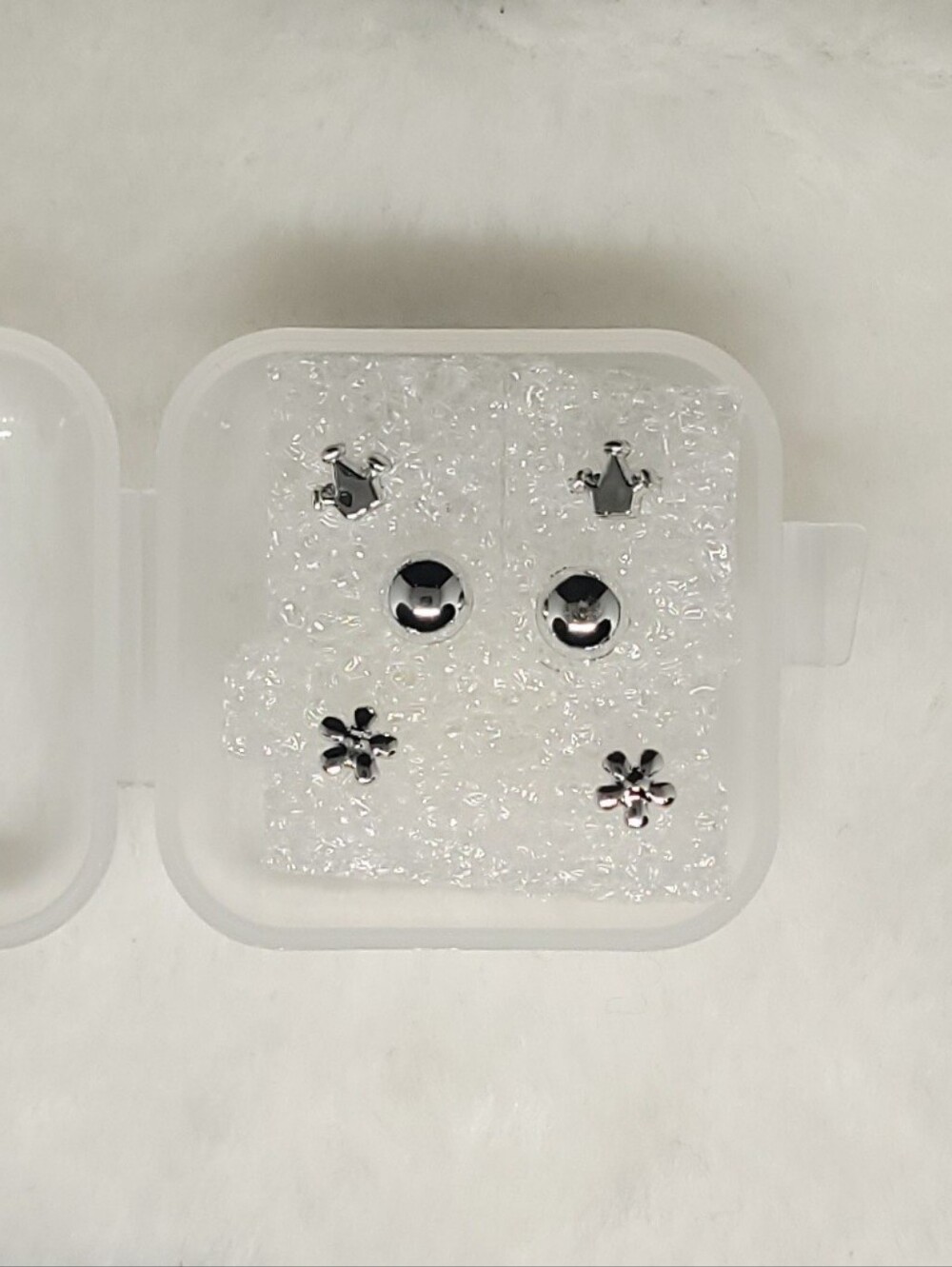 $1 | 3‑Pair | Simple Design Stud Earrings Set